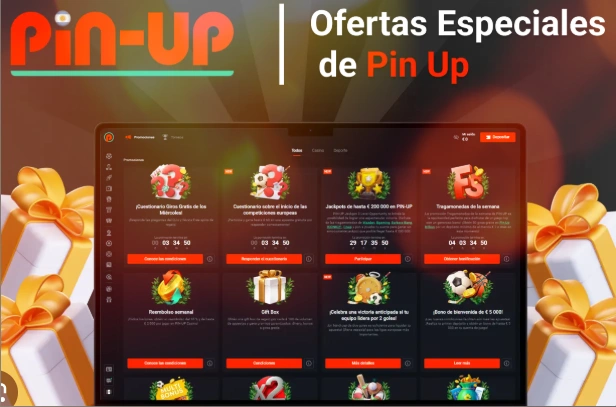 Tabla comparativa de promociones recurrentes en Pin-Up Guatemala con detalles de activación
